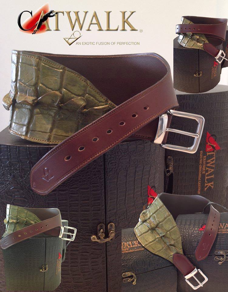 Australiana Crocodile Belt